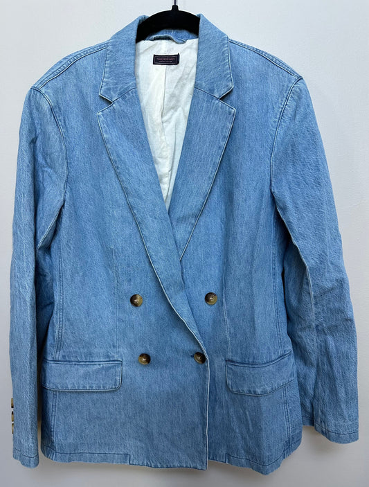 #130 Vineyard Vines Women’s Sz 6 Denim Blazer