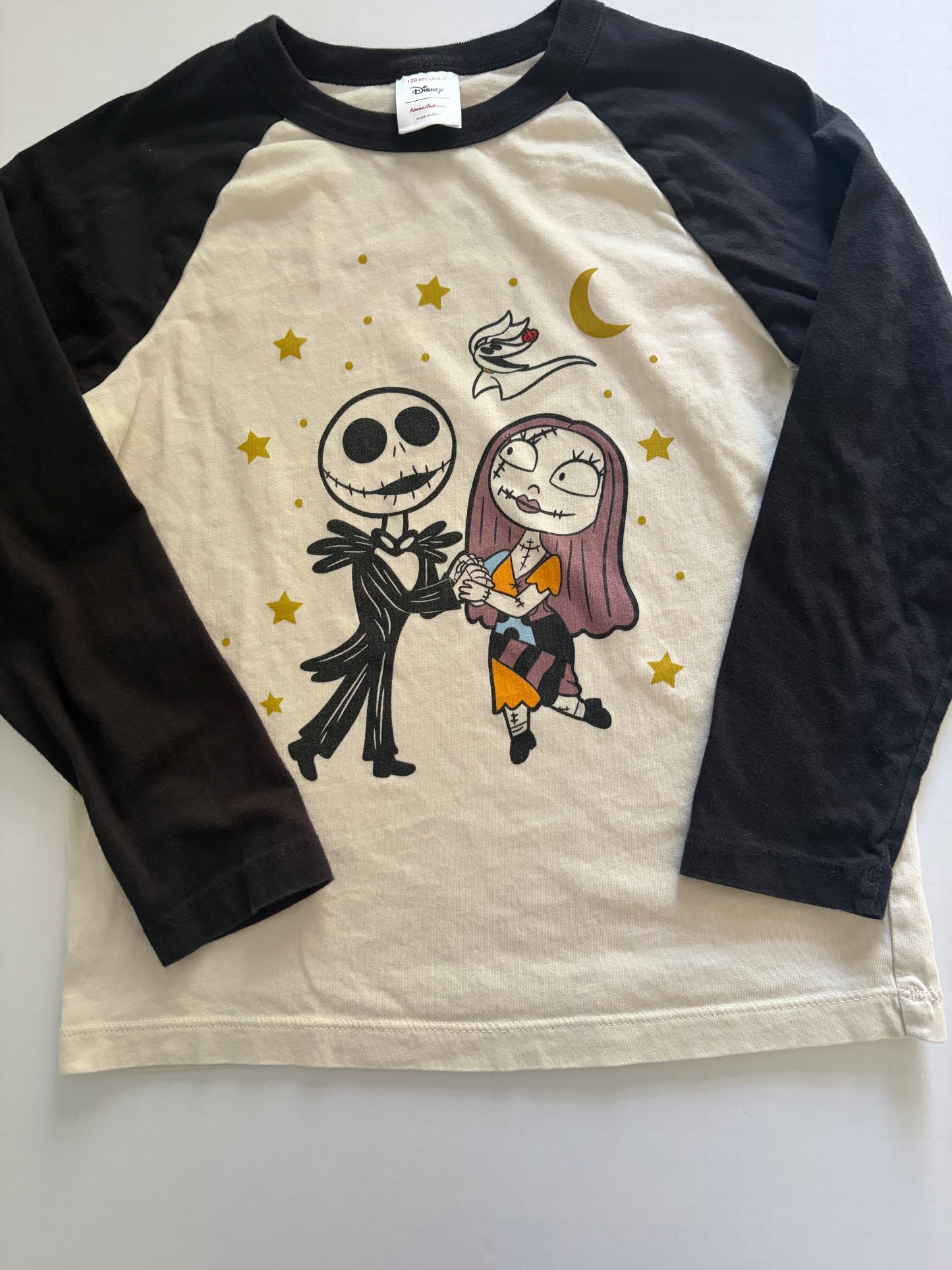 Seller #91 unisex Hanna Andersson Nightmare Before Christmas baseball tee VGUC
