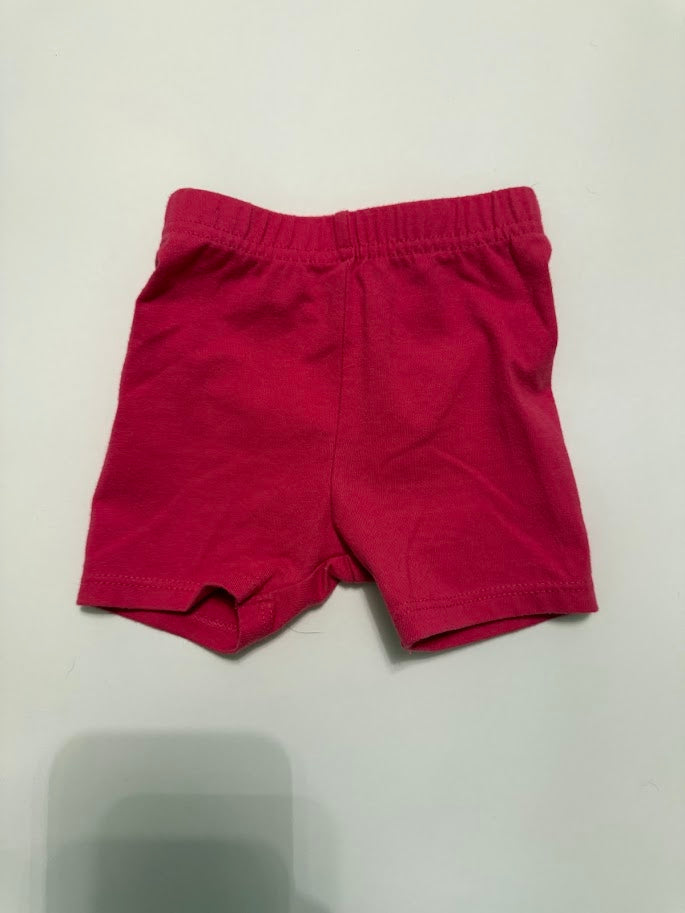 #78 REDUCED Garanimals 2 Piece Rainbow and Pink Biker Shorts 6-9M