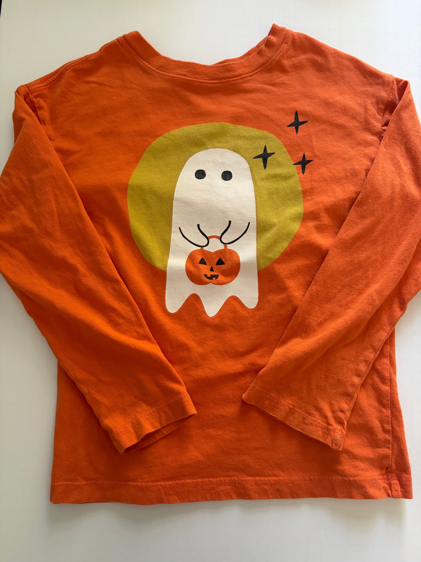 Seller #91 unisex size 6-7 Hanna Andersson ghost long-sleeve t-shirt VGUC