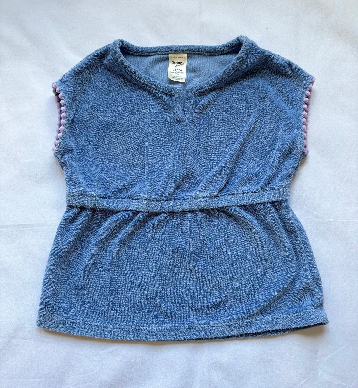 #88 REDUCED OshKosh Pool Swim Coverup Shirt Girls Size 2T