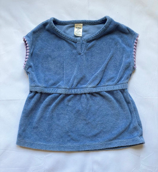 #88 REDUCED OshKosh Pool Swim Coverup Shirt Girls Size 2T