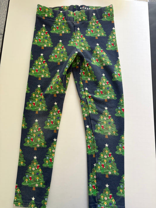 Seller #91 Girls' size 6-7 MiniBoden Christmas tree leggings GUC