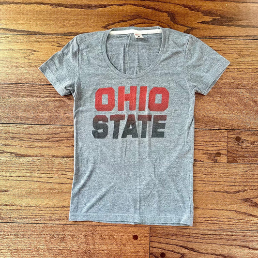 #113	EUC Womens Homage Ohio State Gray Tshirt, size XS