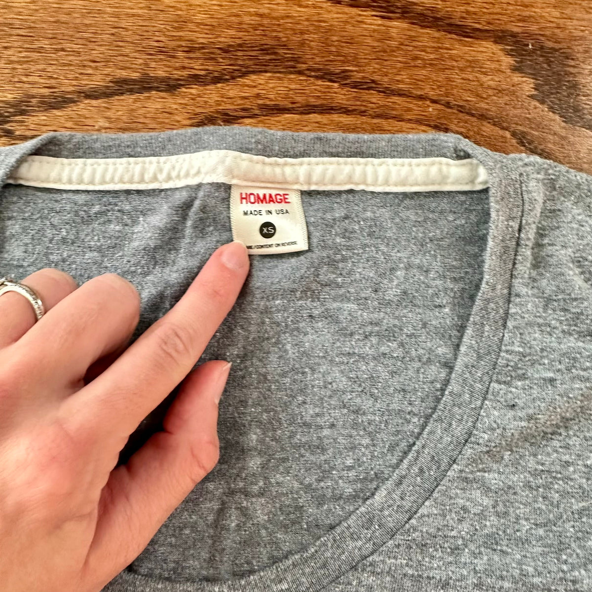 #113	EUC Womens Homage Ohio State Gray Tshirt, size XS