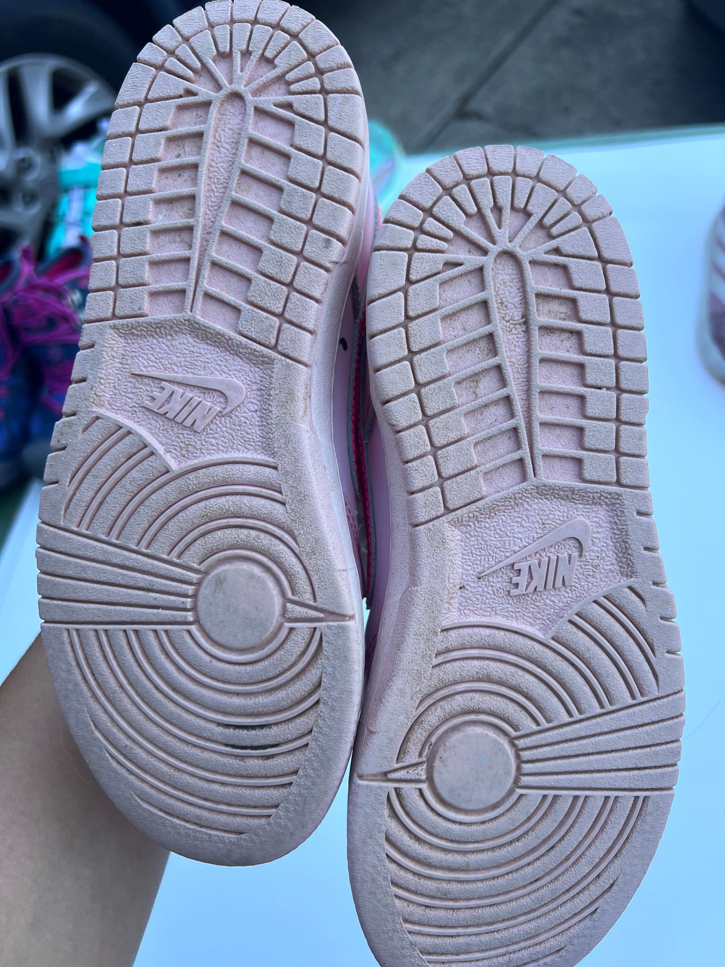 104 - Pink Nike Dunks like new sz 13