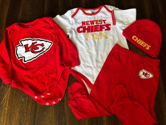Seller #21 Kansas City Chiefs baby bundle 9 mo