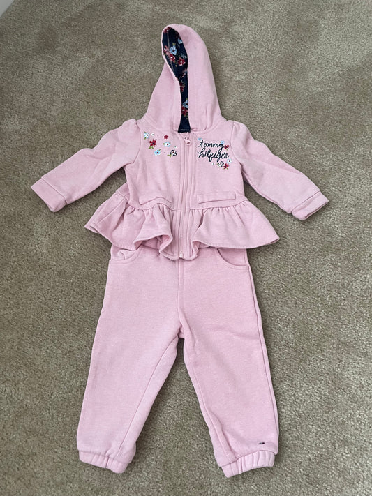 Seller 129- Tommy Hilfiger girls 12 month sweatsuit