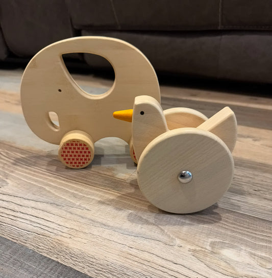 #74- wooden push toys