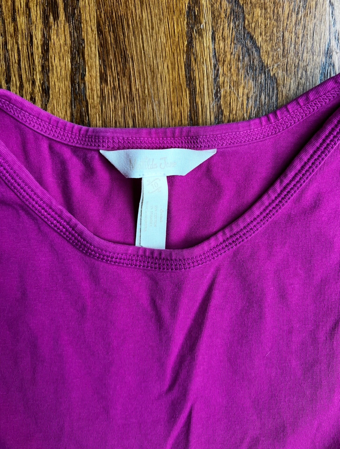 Seller #115 - Matilda Jane Girls 9/10 Magenta Short Sleeve Dress, VGUC