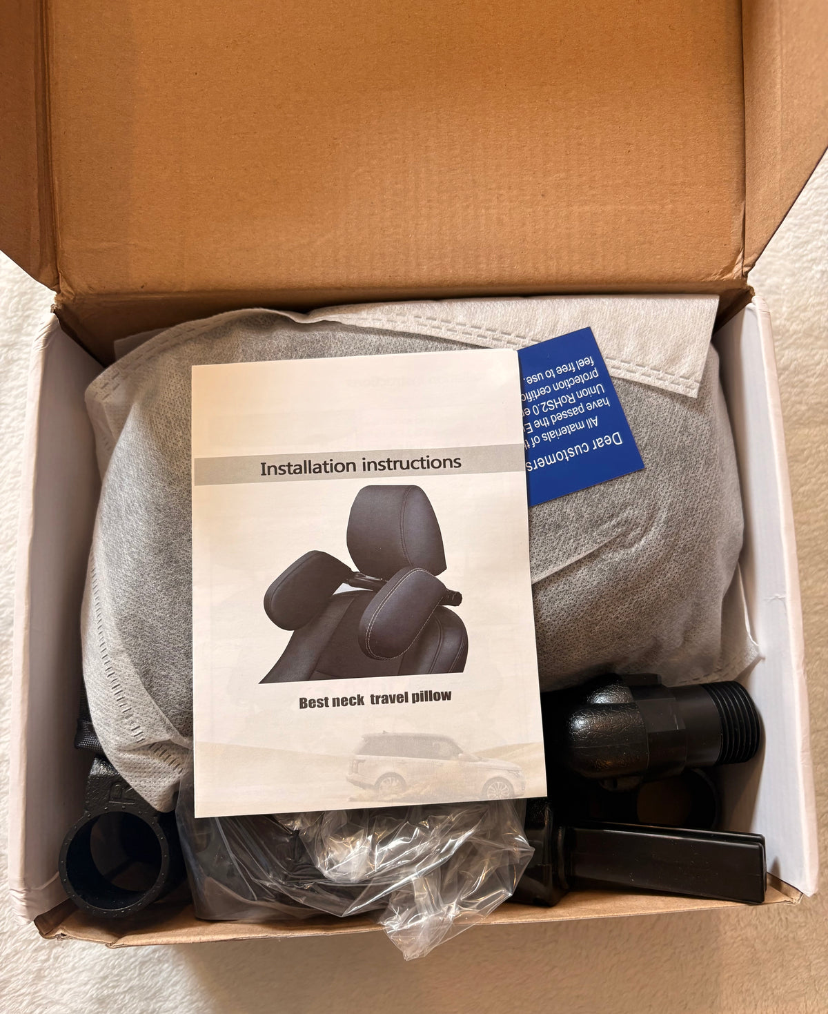 #102 -  NEW Road Pal car head rest attachment