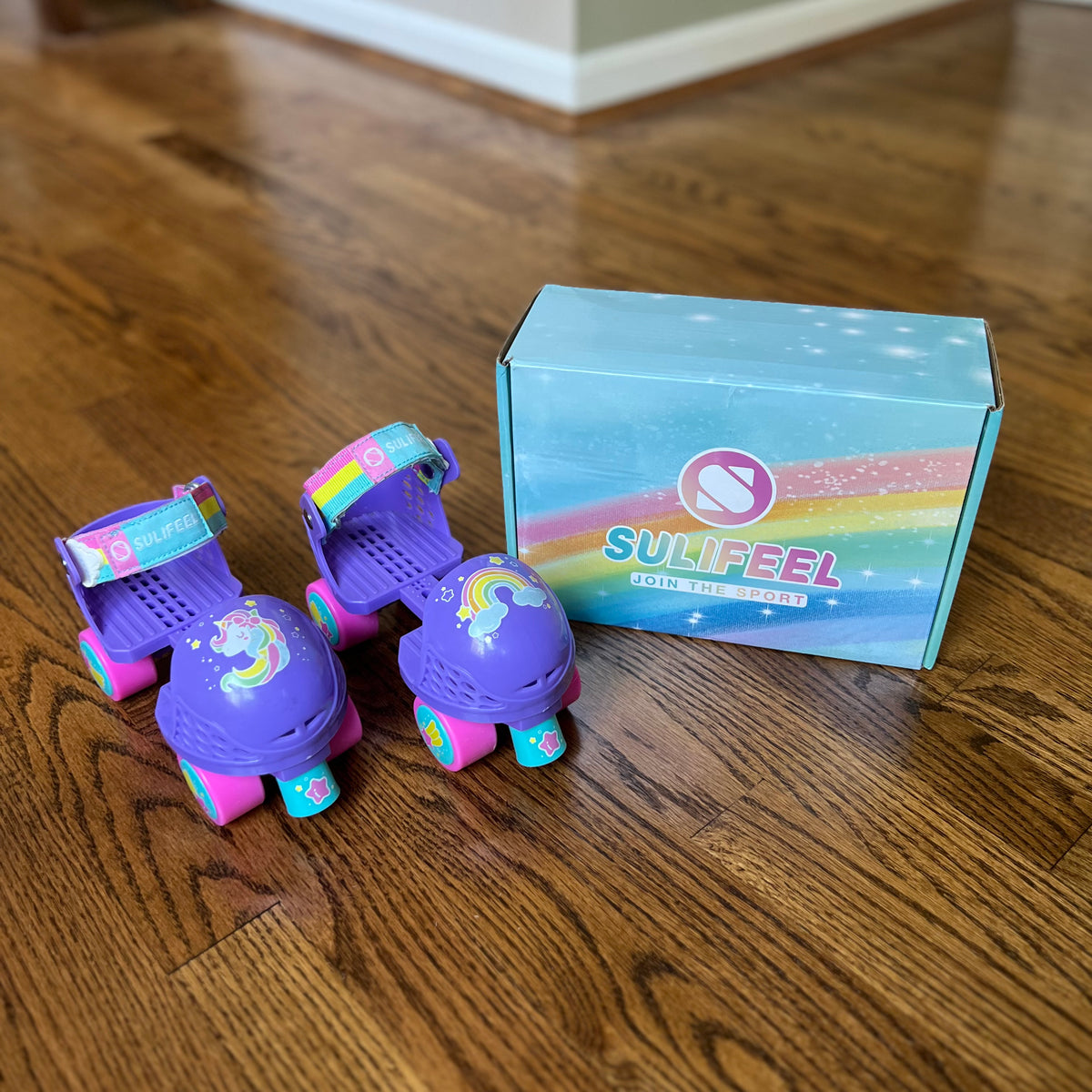 Seller #115 - Toddler Girls Size 4-12 Purple Roller Skates with Original Box, EUC