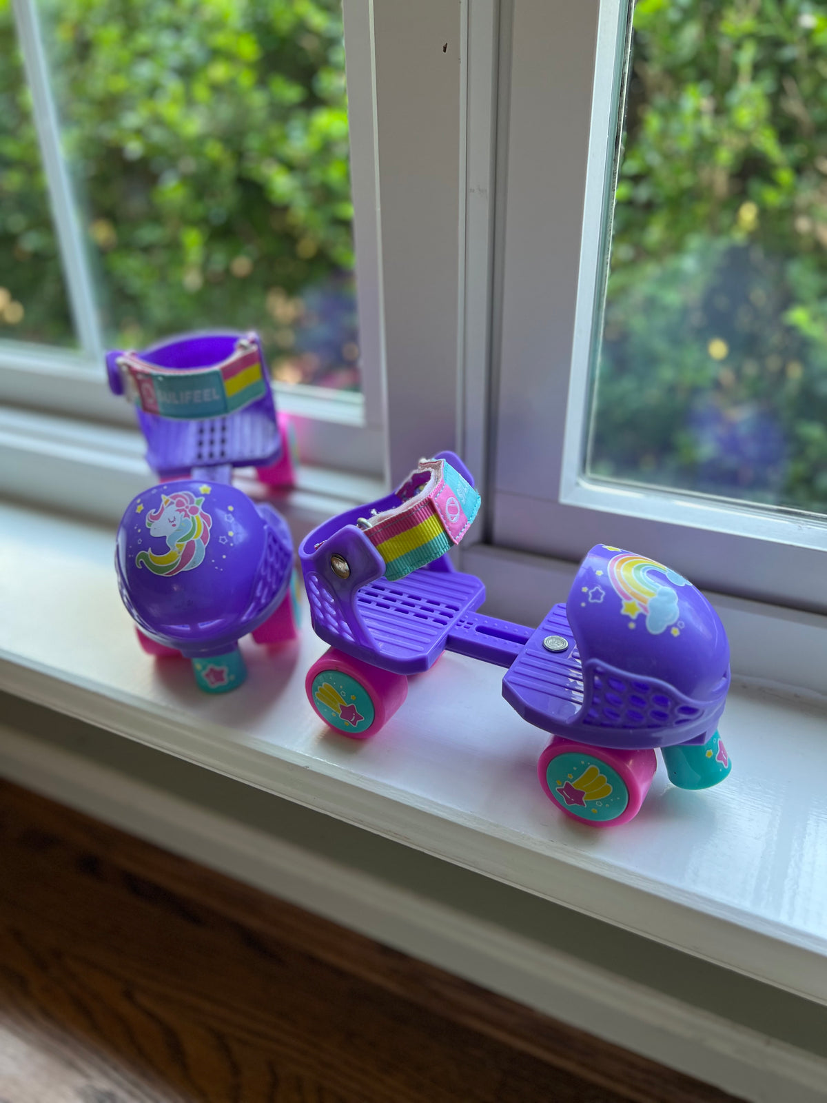 Seller #115 - Toddler Girls Size 4-12 Purple Roller Skates with Original Box, EUC