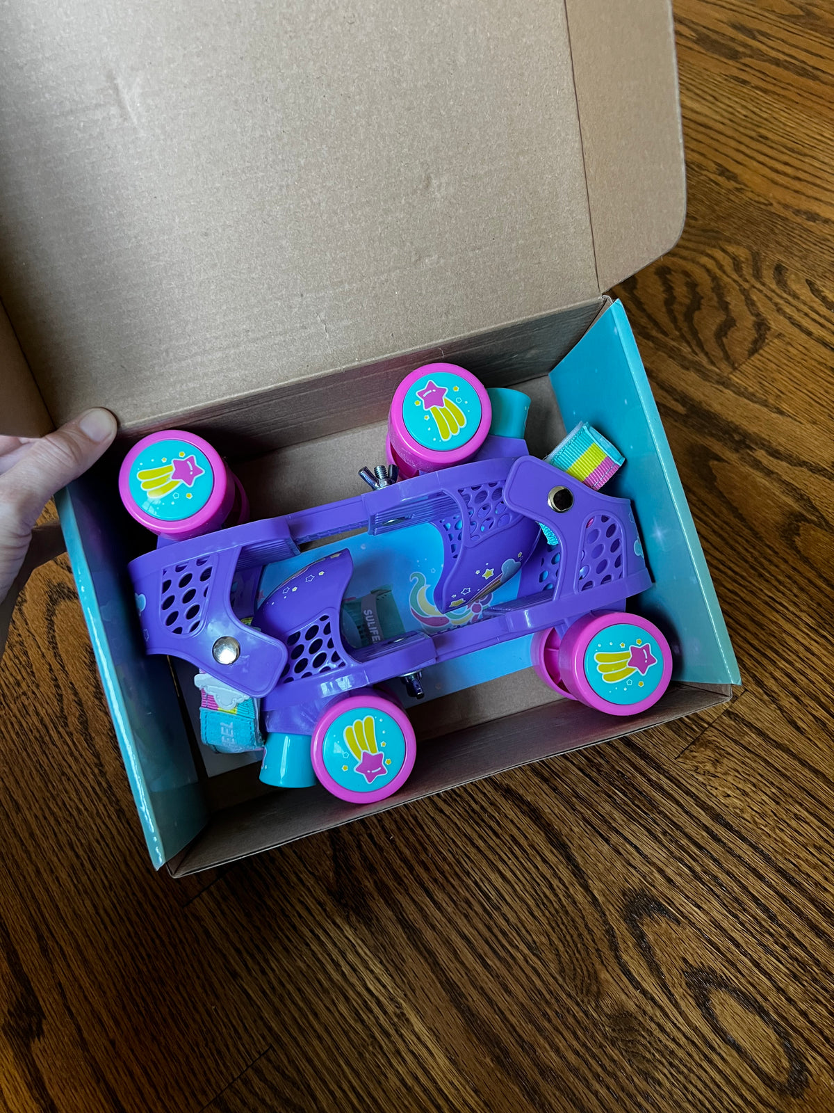 Seller #115 - Toddler Girls Size 4-12 Purple Roller Skates with Original Box, EUC