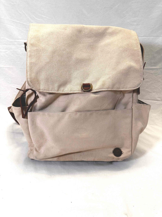 #30 Momkind Canvas and Leather Diaper Bag
