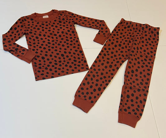 #180 Girls 100 (4) Hanna Andersson Leopard Pajamas