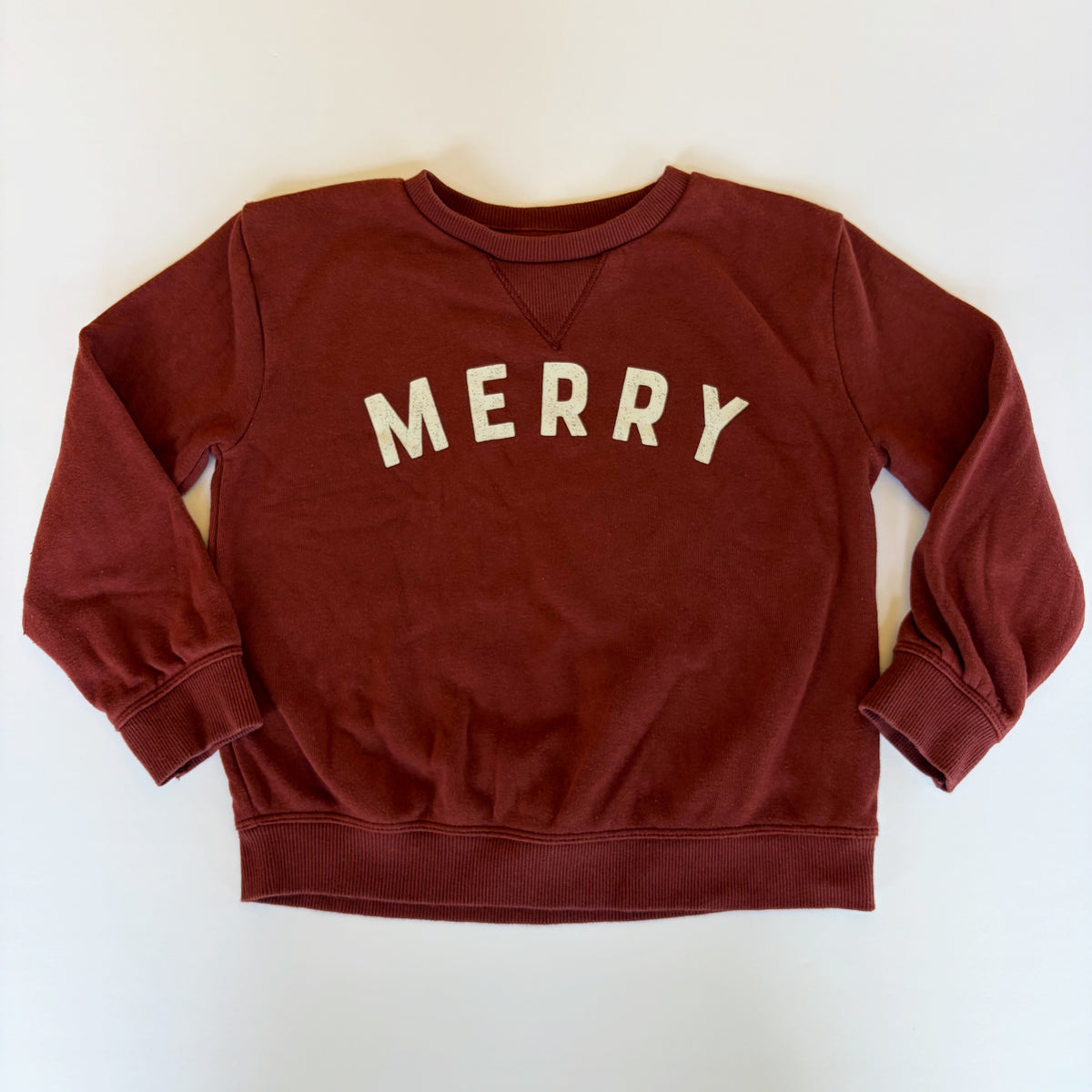 #96 | Size 5T | Little Co. Girls Merry Sweatshirt