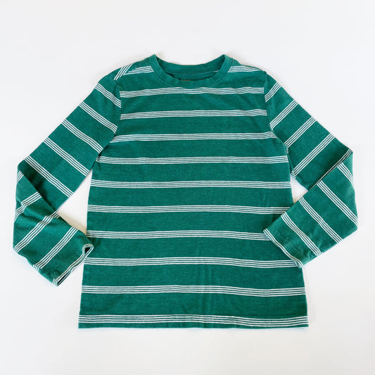 #118 | Size 8 | Jumping Bean Boys Green Striped Long Sleeve Shirt
