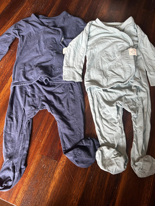 Seller #21 2 Bonsie skin to skin outfits blue 3-6mo