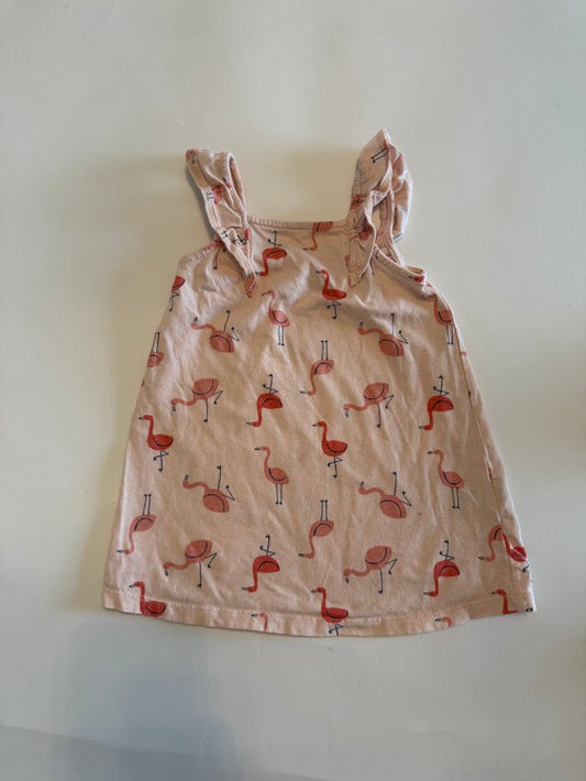 #78 REDUCED Carter's Pink Flamingo Dress Girls 18M