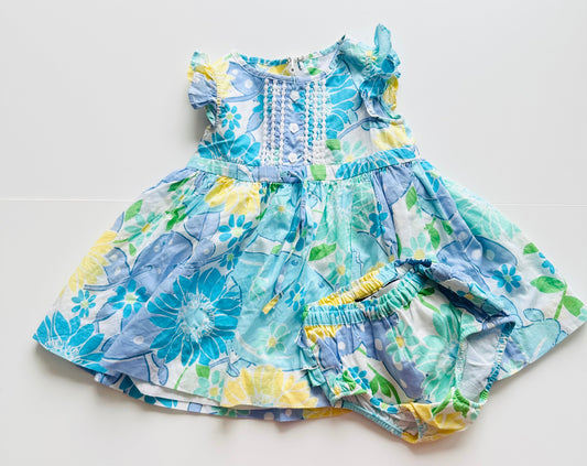 #130 Lilly Pulitzer Sz 12-18 Months Girls Dress with Bloomers