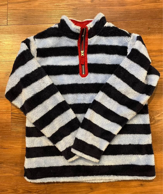 #67 Hanna Andersson size 16 1/4 zip fuzzy fleece jacket/pullover