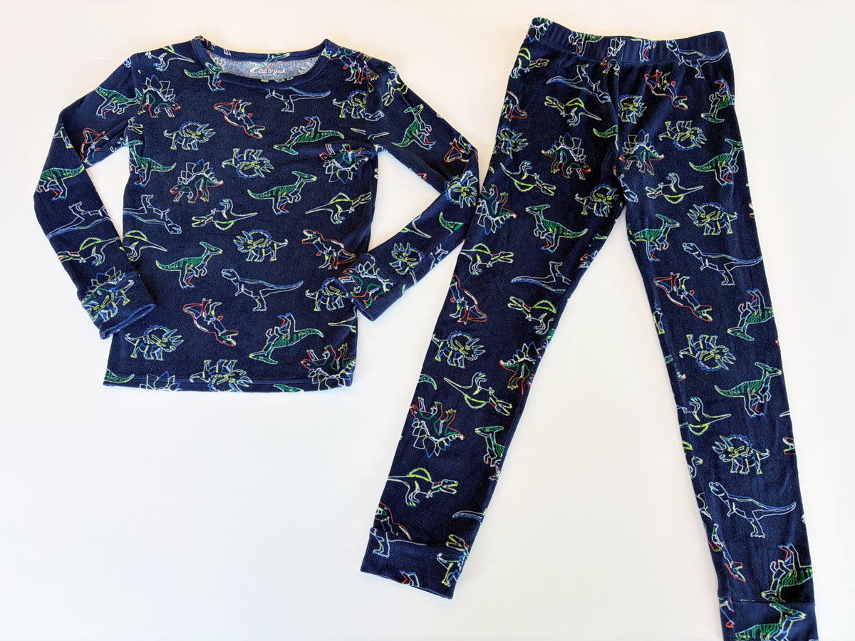 #96 | Size 10 | Cat & Jack Boys Soft Dinosaur Pajamas