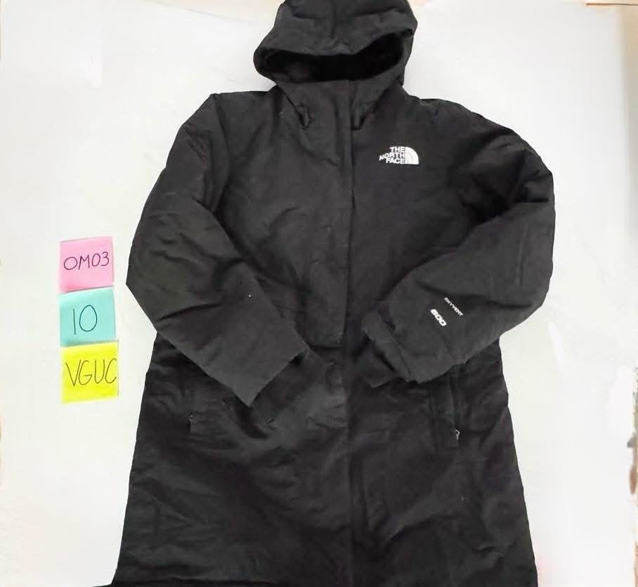 Seller 196- girls north face down parka with fleece lining 10