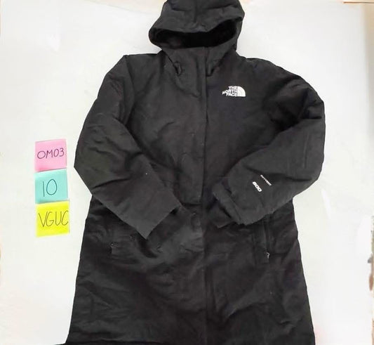 Seller 196- girls north face down parka with fleece lining 10