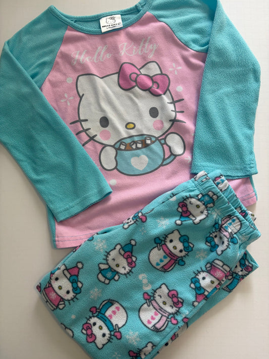 Seller #91 Girls' size 6 Hello Kitty fleece pajamas GUC