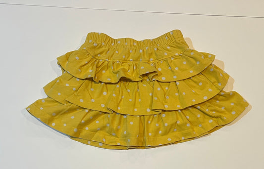 #180 Girls 100 (4) Hanna Andersson Yellow Polka Dot Skort
