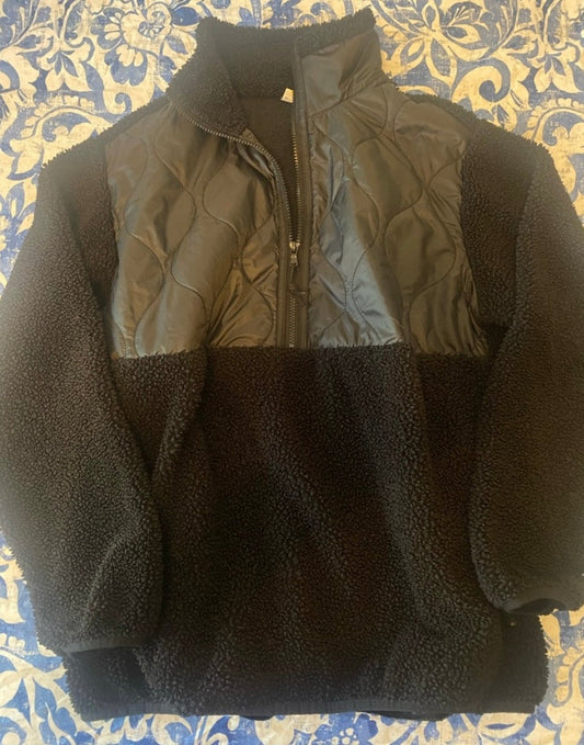 #51 REDUCED Size M Isabel Maternity Warm Half Zip Pullover Sweatshirt