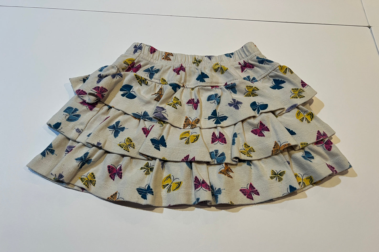 #180 Girls 100 (4) Hanna Andersson Butterfly Skort