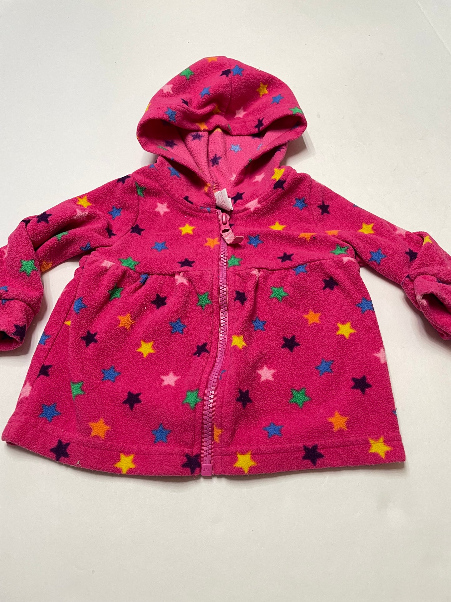 Seller 67 - Circo Pink Stars Zip Up Fleece Hoodie 12mo