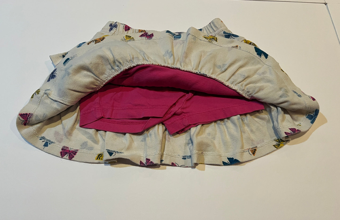 #180 Girls 100 (4) Hanna Andersson Butterfly Skort