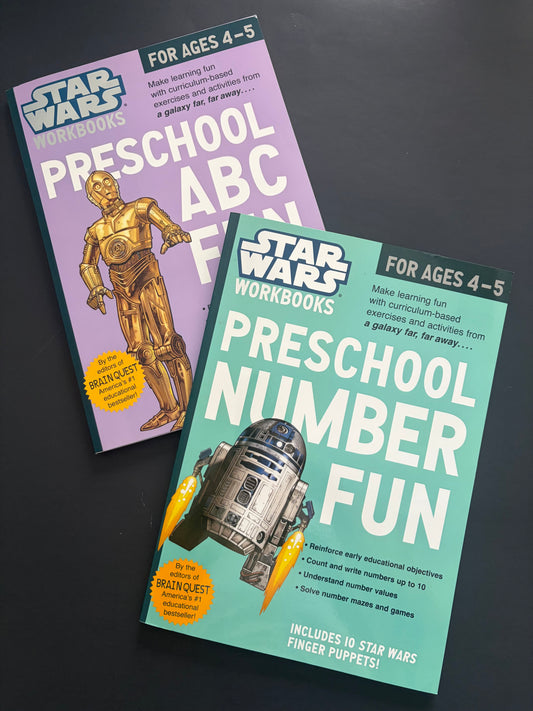 Seller #91 Star Wars preschool work book bundle for ages 4-5 NWOT