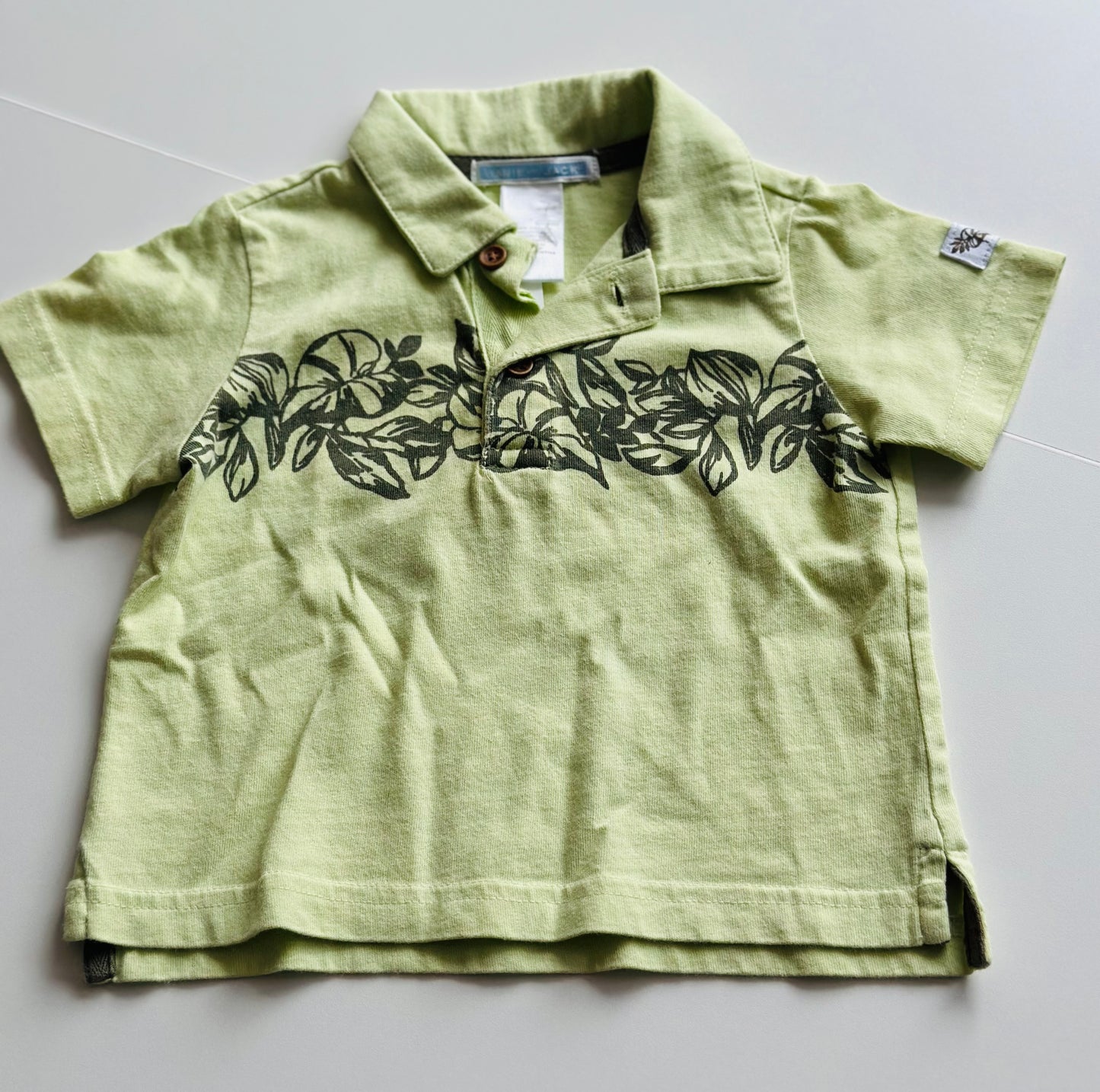 #130 Janie and Jack Boys Sz 3-6 Month Top Polo Shirt