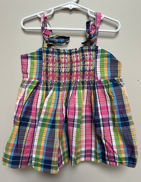 #130 Lilly Pulitzer Sz 10 Girls Plaid Top
