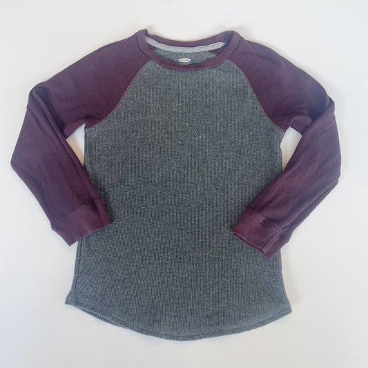 #118 | Size S / 6-7 | Old Navy Boys Waffle Knit Raglan Shirt