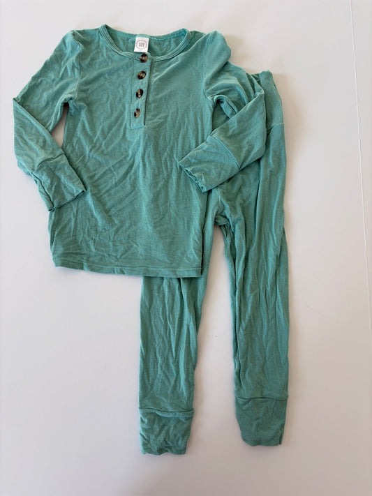 Seller #105 - Size 2T Girls Lou Lou & Co Skyler (turquoise) Top & Bottom Set GUC
