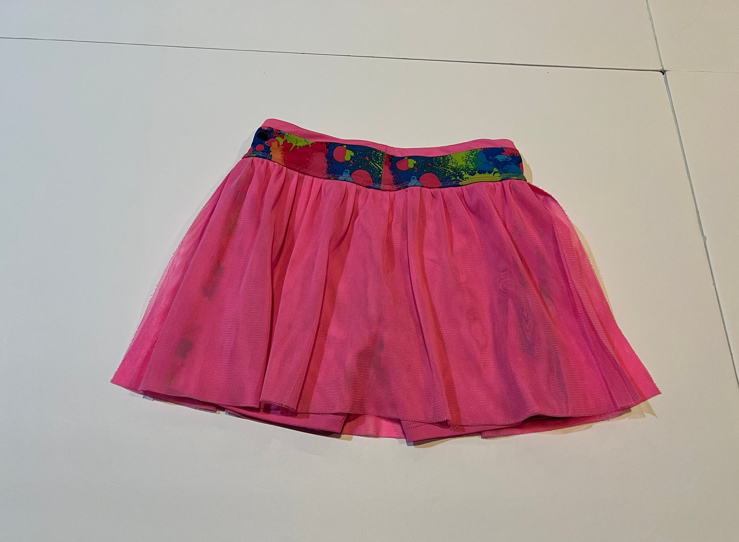 #141 Girls 4 Adidas Tulle Skirt with Built in Shorts