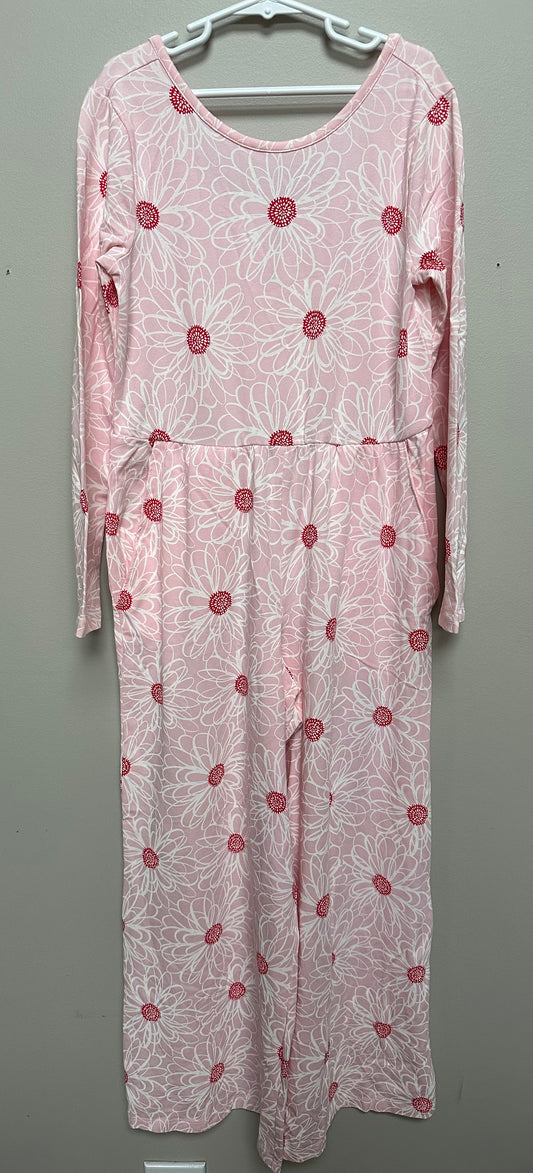 #130 tea Girls Sz 12 Romper