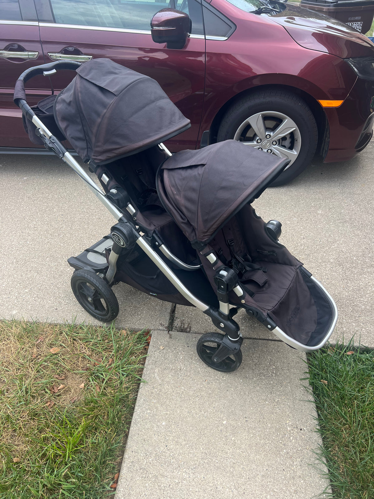#180 Baby Jogger City Select Double stroller with attachments