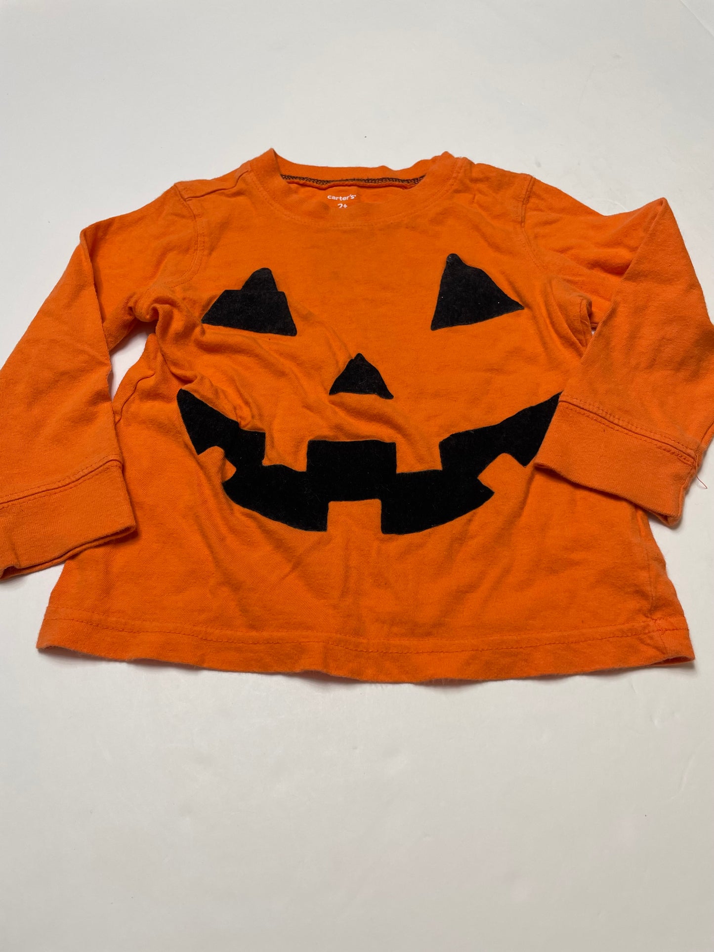 Seller 67 - Carters Orange Pumpkin Face Shirt 2