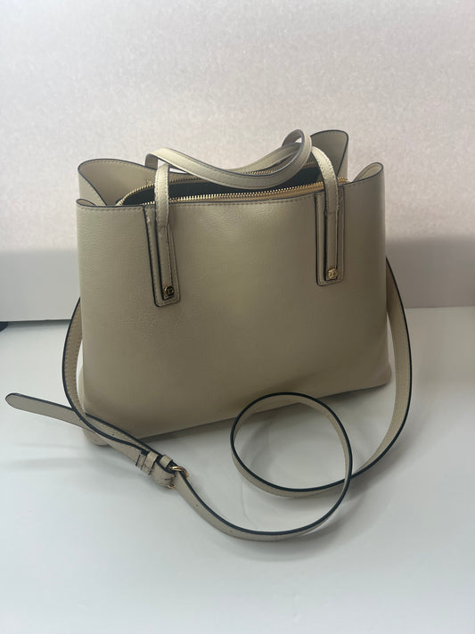 #180 cream purse with long strap