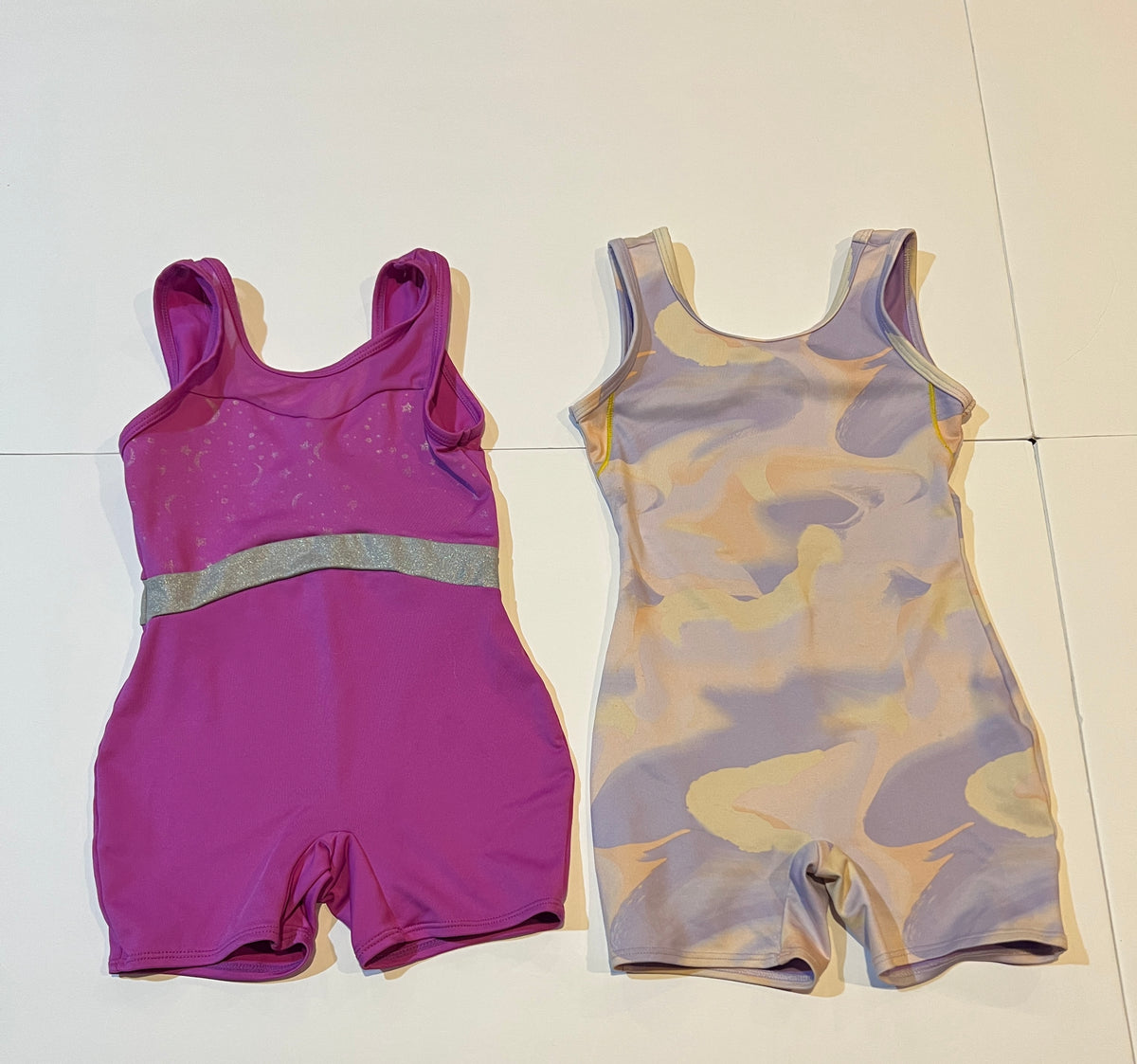 #141 Girls XS 4/5 Cat &  Jack Leotard Bundle - Purple and Tie Dye