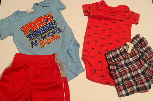 Boys 12 months Shorts outfits bundles clothing lot
