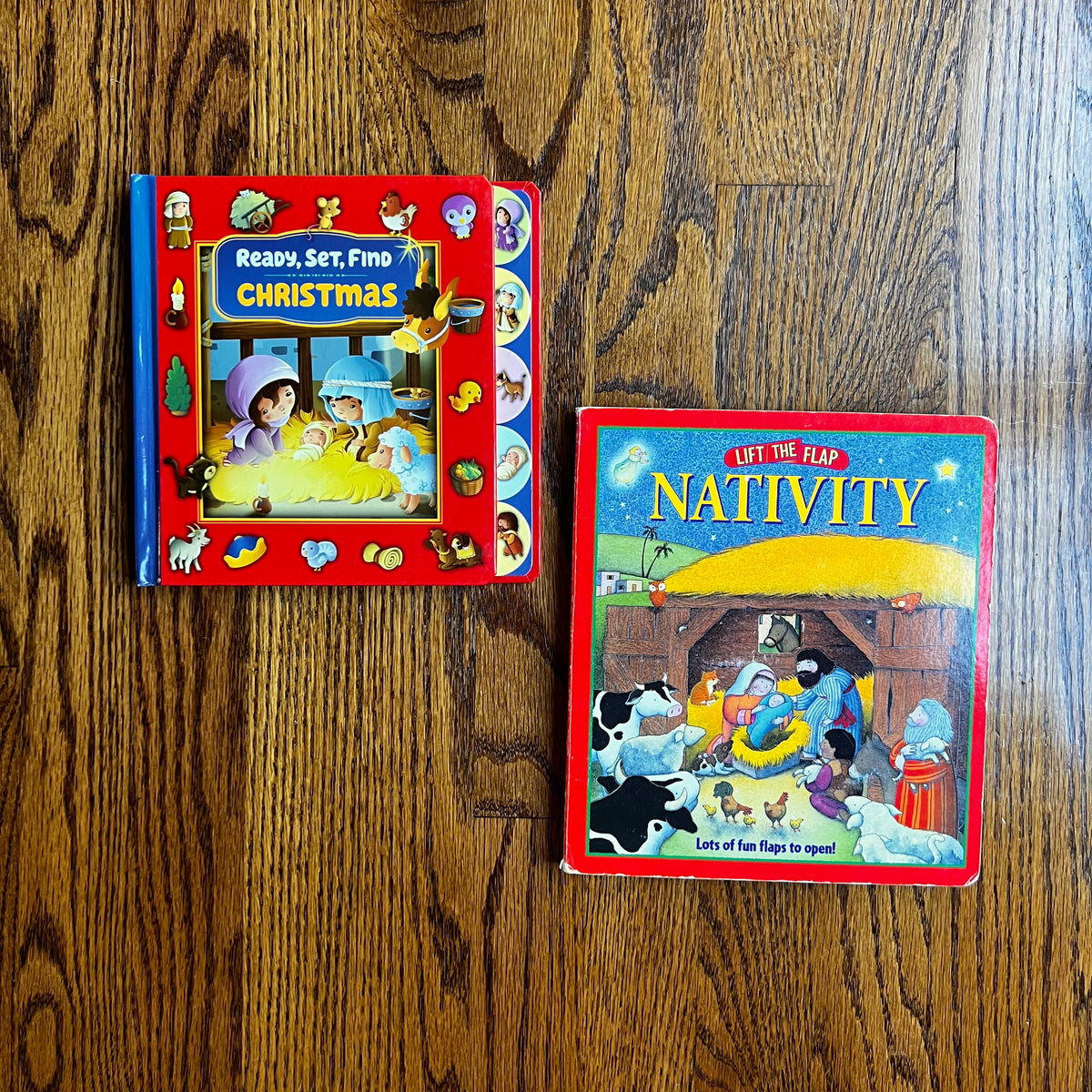 Seller #115 - Christmas Nativity Book Bundle (Seek & Find and Lift-the-Flap), VGUC