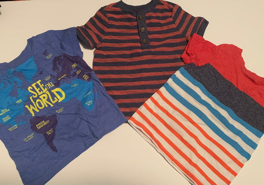 3 Boys shirts 12 months- bundle clothing lot