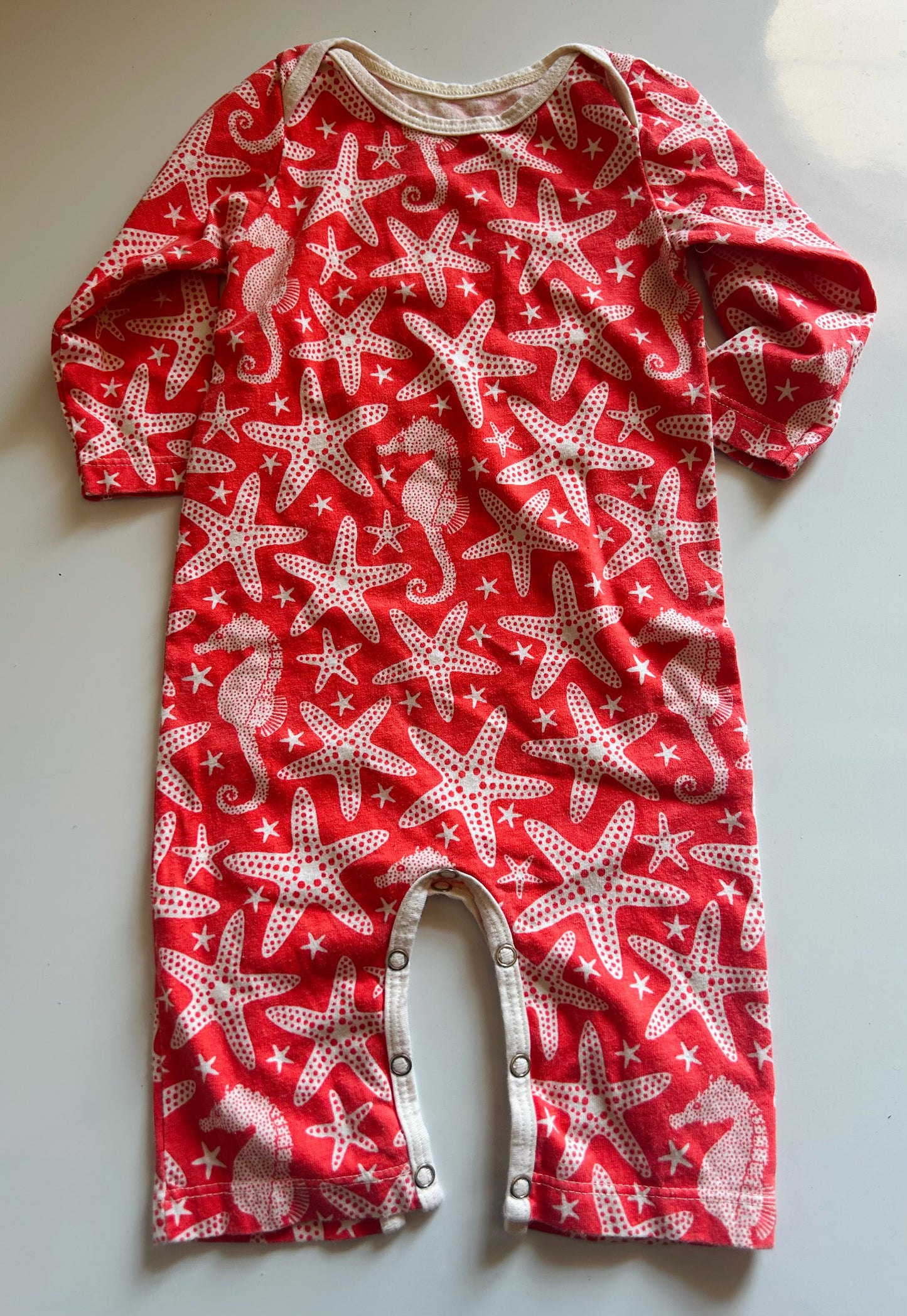 #71 Winter Water Factory 6m Starfish Romper with Snaps